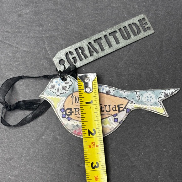 Kelly Rae Roberts Double Sided Bird Ornament “hello Possibility” Hello Gratitude - Picture 6 of 8